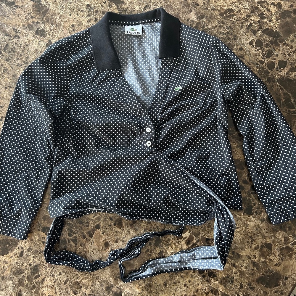 Lacoste polkadot top